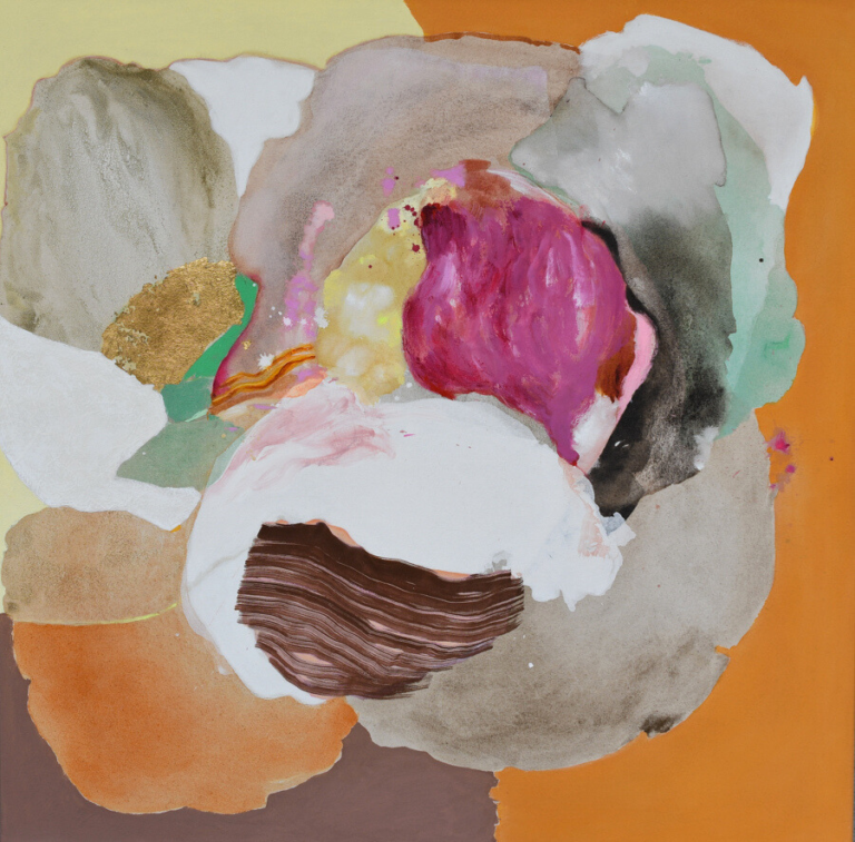 A colorful and expressive abstract artwork by a Singapore-based artist, blending movement and texture seamlessly.